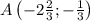 A\left(-2\frac23;-\frac13\right)