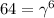 64 = \gamma^{6}