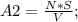 A2=\frac{N*S}{V};\\