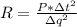 R = \frac{P*зt^2}{зq^2}