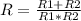 R=\frac{R1+R2}{R1*R2}