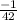 \frac{-1}{42}