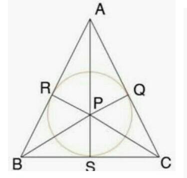 Урівнобедрений трикутник вписане коло ,яке ділить бічну сторону на відрізки 5 см і 4 см,починаючи ві