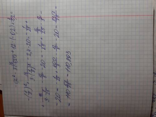 Найдите значение выражения x^2-16/3x^2+12x+4/x при x=-0,2