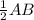 \frac{1}{2}AB