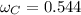 \omega_{C} = 0.544