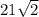 21\sqrt{2}