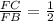 \frac{FC}{FB}=\frac{1}{2}