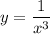 \displaystyle y= \frac{1}{x^3} 