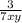 \frac{3}{7xy}