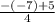 \frac{-(-7)+5}{4}