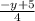 \frac{-y+5}{4}