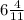 6\frac{4}{11}
