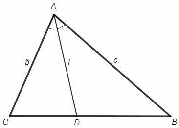 Знайдіть бісектрису трикутника авс, проведену з вершини а, якщо