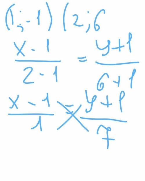 A(1; -1), b(2; 6) y=kx+b что делать дальше? - нужно