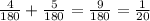 \frac4{180} + \frac5{180} = \frac9{180} = \frac1{20}