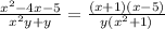 \frac{x^2-4x-5}{x^2y+y}=\frac{(x+1)(x-5)}{y(x^2+1)}