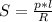 S = \frac{p*l}{R}