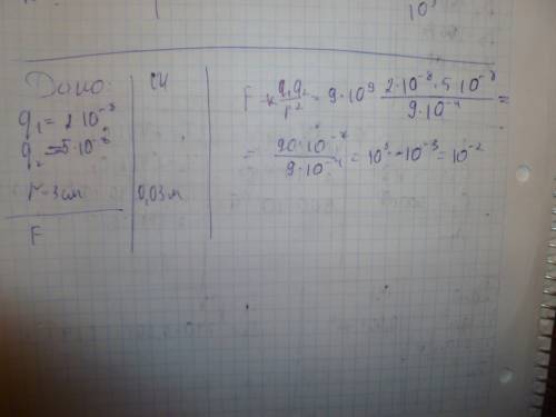 Скакой силой притягиваются два шарика находящиеся на расстоянии 3 см друг от друга, если на первом з