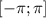 [-\pi; \pi]