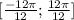 [\frac{-12 \pi}{12}; \frac{12 \pi}{12}]