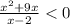 \frac{x^{2}+9x}{x-2} < 0