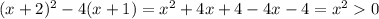 (x+2)^2-4(x+1)=x^2+4x+4-4x-4=x^20