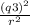 \frac{(q3)^2}{r^2}