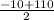 \frac{-10+110}{2}