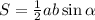 S= \frac{1}{2}ab\sin \alpha