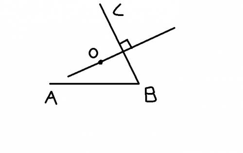 Начертите угол abc равный 75. отметьте внутри угла точку о и проведите через нее прямую, перпендику