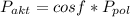 P_{akt}=cosf*P_{pol}