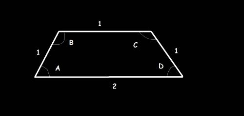 Периметр трапеции равен 5,и все ее стороны-целые числа.чему равна сумма углов при большем основании