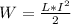 W=\frac{L*I^2}{2}