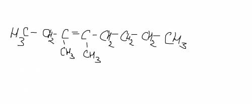 Написать структурную формулу 3,4 - диметилоктен-3