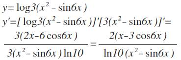 Найти производную сложной функции y=log 3(x2-sin6x)