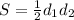 S=\frac{1}{2}d_1d_2