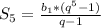 S_{5} = \frac{b_{1}*(q^{5}-1)}{q-1}