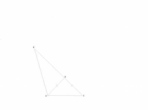 Внутри треугольника abc к стороне bc проведена прямая ad так, что получился равнобедренный треугольн