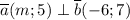 \overline{a}(m;5)\perp\overline{b}(-6;7)