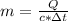 m=\frac{Q}{c*зt}