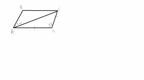 Диагональ ас параллелограмма abcd образует со стороной ab угол 20 градусов.найдите углы и стороны па