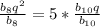 \frac{b_{8}q^2}{b_8}=5*\frac{b_{10}q}{b_{10}}