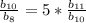 \frac{b_{10}}{b_8}=5*\frac{b_{11}}{b_{10}}