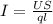 I =\frac{US}{ql}