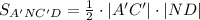 S_{A'NC'D}=\frac{1}{2}\cdot|A'C'|\cdot|ND|