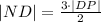 |ND|=\frac{3\cdot|DP|}{2}