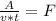 \frac{A}{v*t}=F