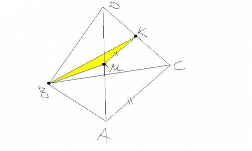 Втетраэдре dabc постройте сечение плоскости,проходящей через вершину b точку к ребра dc,паралельно п