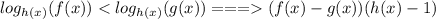 log_{h(x)}(f(x))(f(x)-g(x))(h(x)-1)